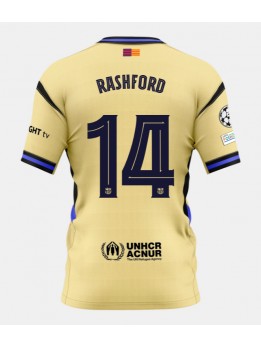 Billige Barcelona Marcus Rashford #14 Bortedrakt 2025-26 Kortermet